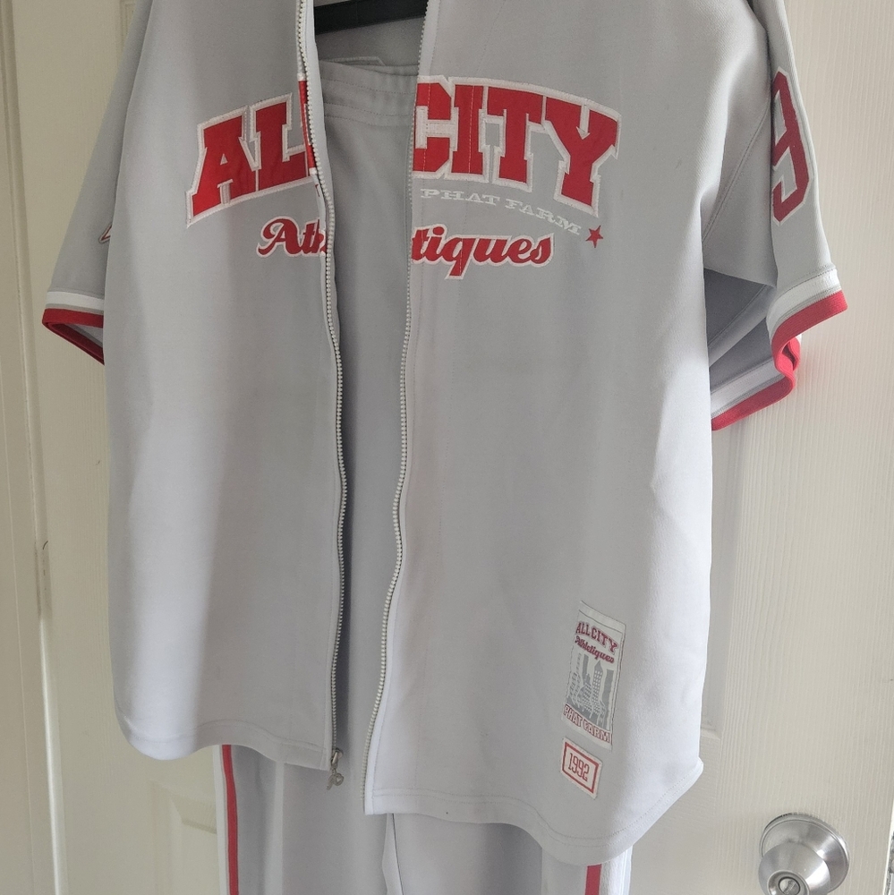 VINTAGE ALLCITY PHAT FARM ATHLETIQUES 1992 MENS TRACK SUIT XL -USED - Picture 2 of 15